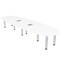 Skutchi Designs 45 in W, 120 in L, 29 in H, Engineered Wood Top, White H-BOVL-46119PT-09-EL - alternate 1